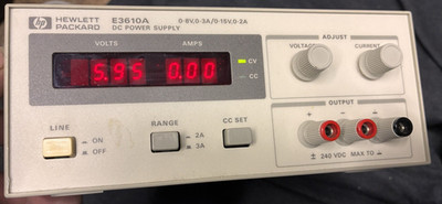 HP E3610A 0-8V,0-3A ; 0-15V,0-2A DC Power Supply