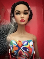 Poppy Parker Island Time Tan Raven Hair in Mixed Dress New Boxed Doll Integrity*
