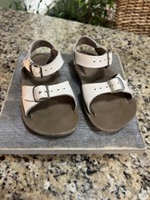 Salt Water SunSan Sandals Sz. 8 White Needs Polishing