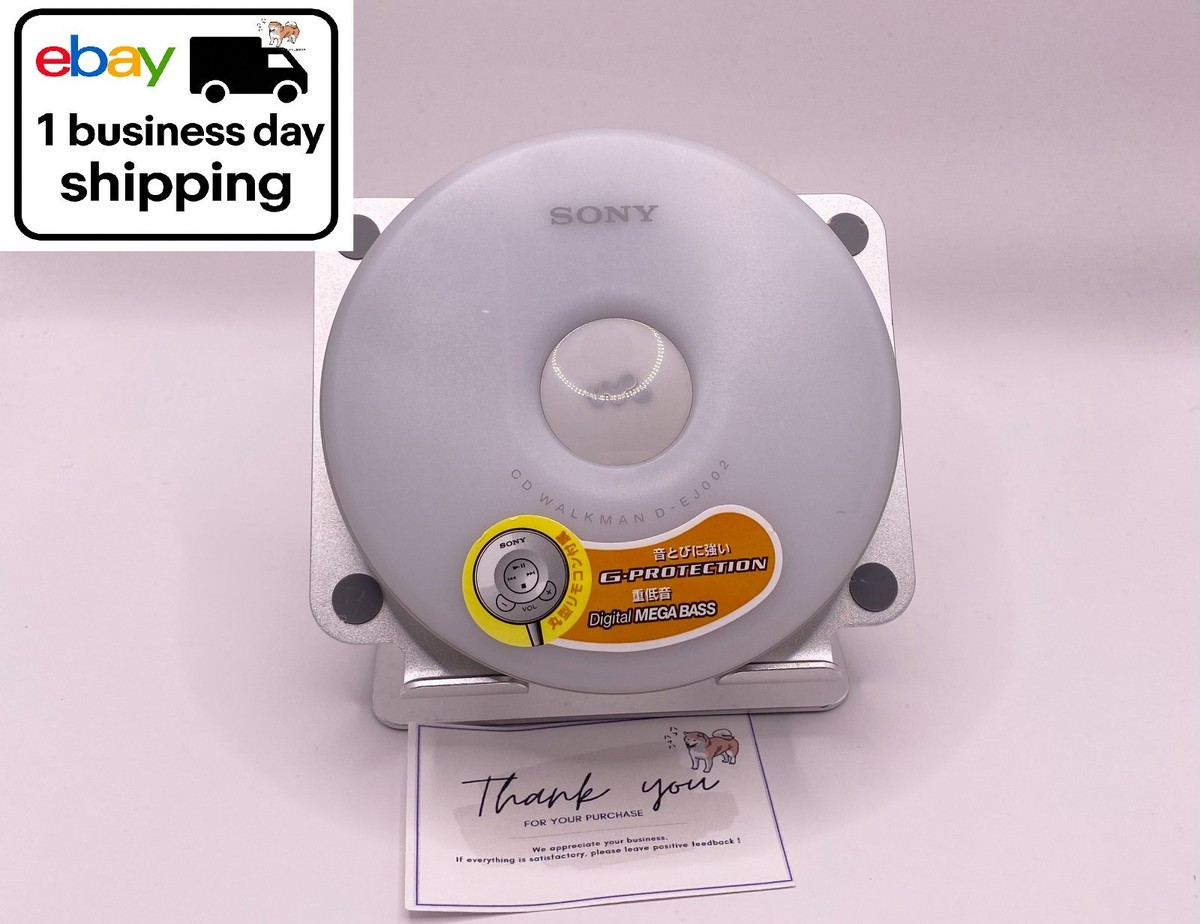 SONY D-EJ002 Walkman Portable CD Player white Operation Confirmed