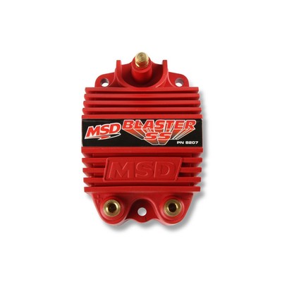 MSD Ignition Coil 8207; Blaster SS Red 40,000 Volts E-Core HEI/Male