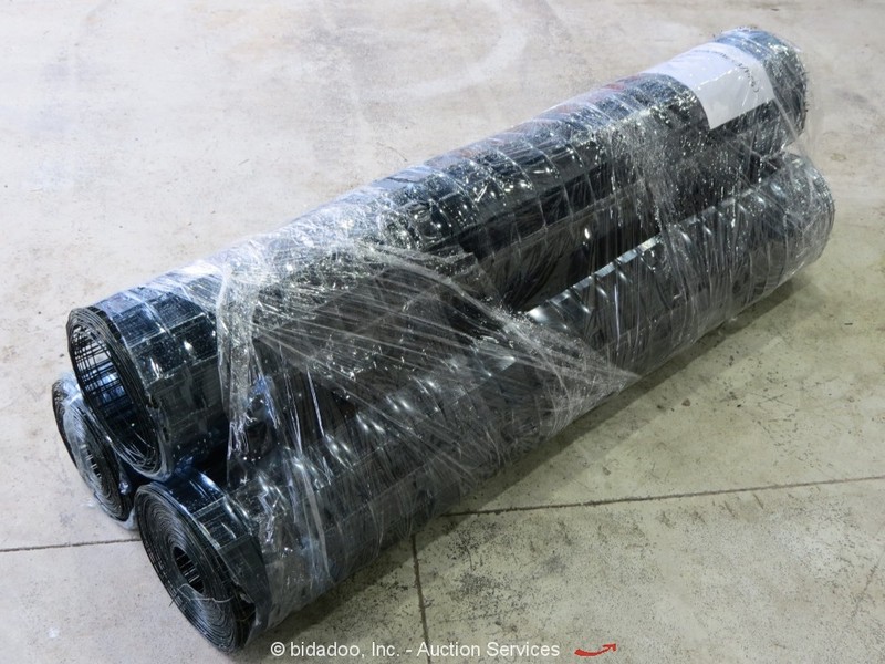 Aboss 100' Coated Wire Mesh Fencing Yard Farm Ranch Fence (3) Rolls bidadoo -New