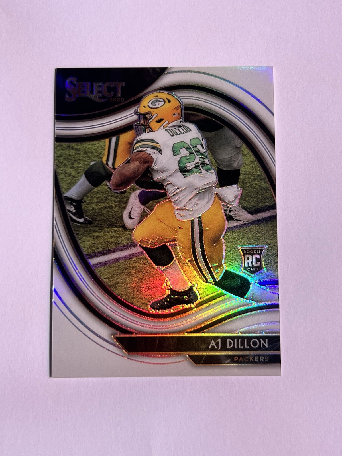 2020 Panini Select - Field Level AJ Dillon #365 WHITE-PRIZM (RC) 20/35