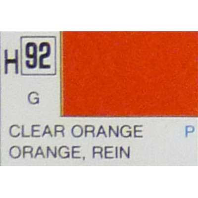 CLEAR ORANGE GLOSS ml 10 Pz.6 Gunze Colori ed Accessori -D- Neues Modell