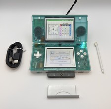 Ds Lite Console - Emerald Greenpolar White Mix - Usbc Mod - Custom Led Ds Lite Console - Emerald Greenpolar White Mix - Usbc Mod - Custom Led