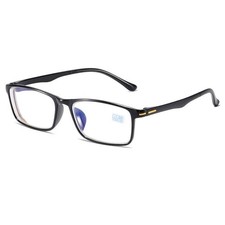TR90 Retro Black Square Frame Nearsighted Minus Distance Myopia Glasses -0.5 6.0