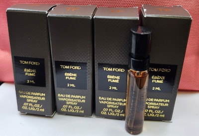 Lot X4 Tom Ford Ebene Fume Eau de Parfum 2 ml / .07 fl oz  Sample Sprays New
