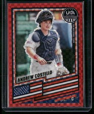 2026 Panini Stars & Stripes USA Baseball #32 Andrew Costello Red Power #/149