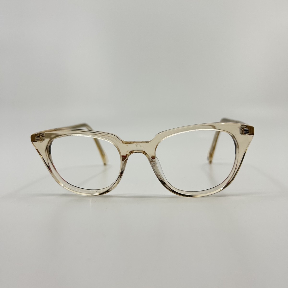 Warby Parker Chelsea 665 Clear Oval Womens Eyeglass FRAMES ONLY 48 19 145 Warby Parker Eyeglasses Chelsea 665 Clear Beige 48 [] 19 145  main image 2