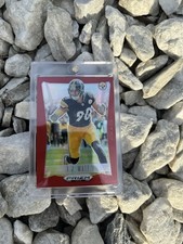 Panini 2024 Prizm Deca T.J. Watt #248 Red Prizm /199 Pittsburgh Steelers NFL