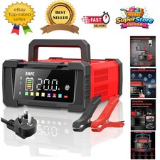 20Amp Smart Battery Charger for 12V/24V Cars, Motorcycles & Boats - LCD Display