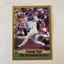 1999 Topps - Season Highlights Sammy Sosa #202