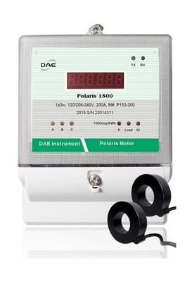 DAE P153-200-S KIT, UL CTEP kWh Smart Submeter, 1 phase 3 wire (2 hot wire, 1...