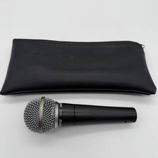 Shure SM58 Dynamic Vocal Microphone Black Cardioid Wired Handheld Mic Tested