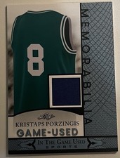 2024 Leaf Kristaps Porzingis Game-Used Patch GUM-83 (In The Game Used)