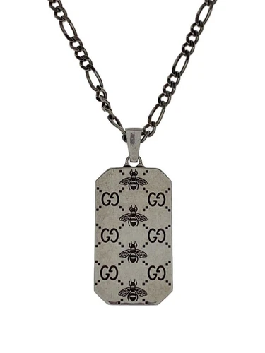 Collana GUCCI uomo SV925 in argento con top 728265 usata