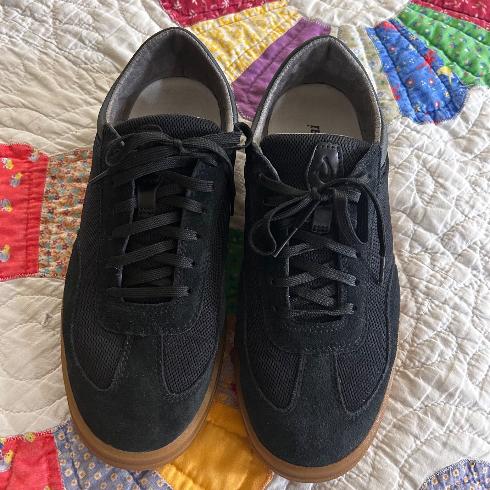 SAOLA Scarpe Olukai Punini nere grigio scuro suola gomma uomo taglia 8 5 donna 10