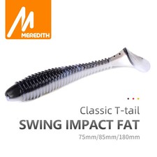 MEREDITH Swing Impact FAT Esca da Pesca 75mm, 85mm, 180mm per Basso