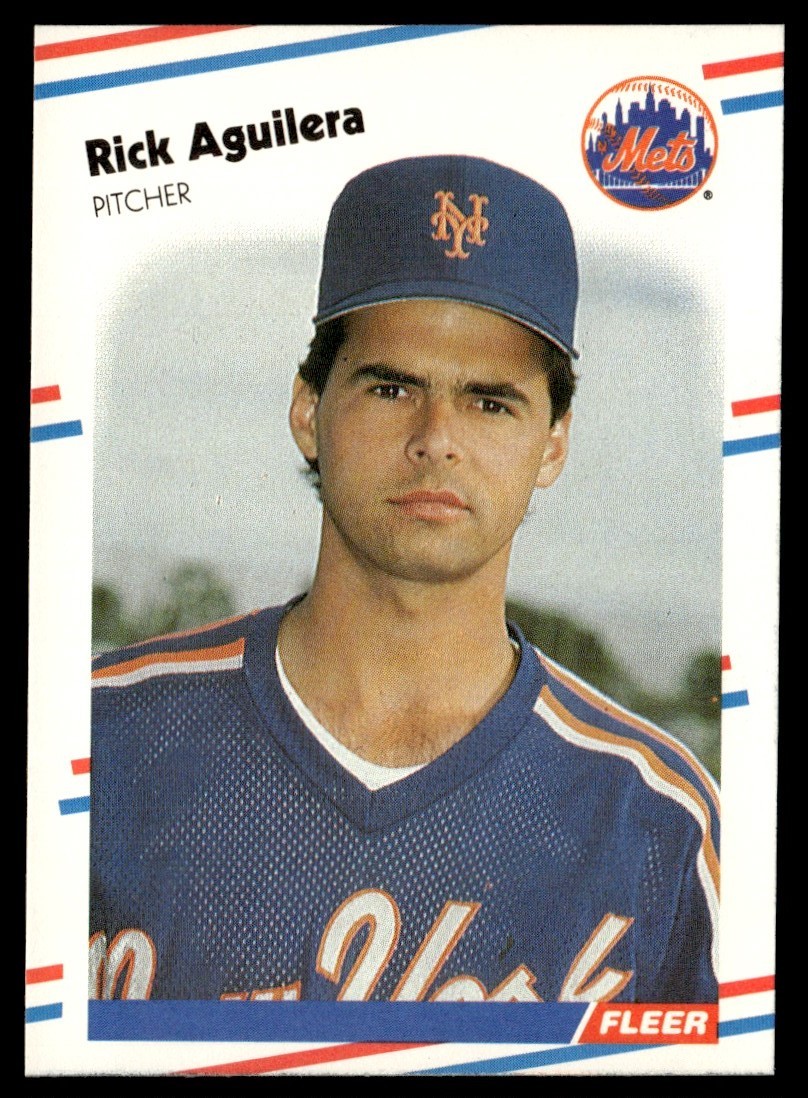 1988 Fleer Rick Aguilera New York Mets #127