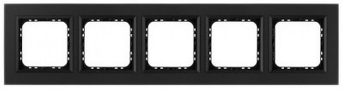 Sonata Five Frame Black Stainless Steel Glass R-5RGC/79/33