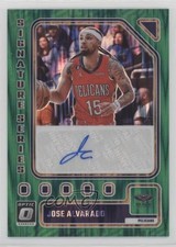 2023-24 Donruss Optic Signature Series Green Shock Prizm Jose Alvarado Auto 3hd