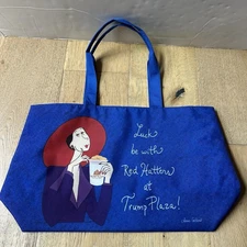 Red Hat Society Womens CarryAll Button Bag Tote Trump Plaza Casino Anne Gibbons