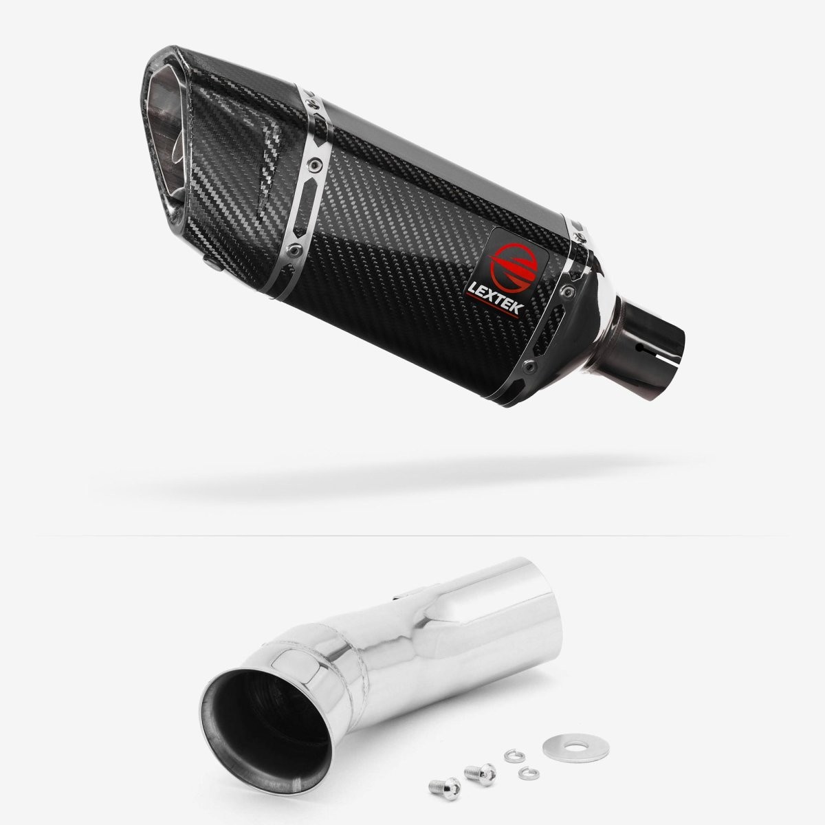 Lextek Carbon Fibre SP11C 200mm Exhaust with Link Pipe for KTM 790 Duke (18-21)