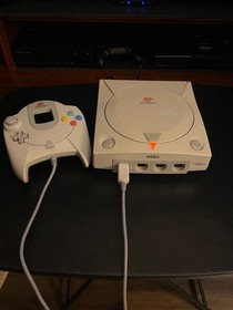Sega Dreamcast Console + Controller + AV Cable + Power Cord - Works Great!