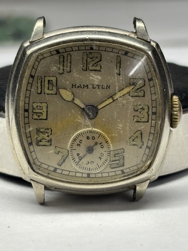Vintage Hamilton Art Deco Watch 17 Jewel Grade 987F White14k Gold Filled Rare