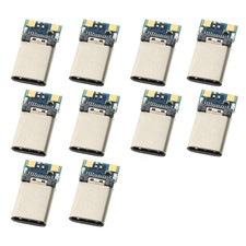 Connector 10pcs DIY 24pin USB 3.1 Type C USB-C Male Plug Connector SMT Type with