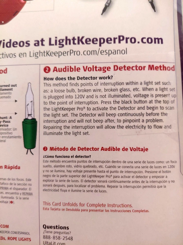 LightKeeper PRO La Herramienta Completa para Arreglar Juegos de Luces Incandescentes NUEVO Foto 4 de 4