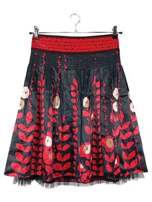 Ted Baker A-Linien-Kleid L Schwarz Rot Floral