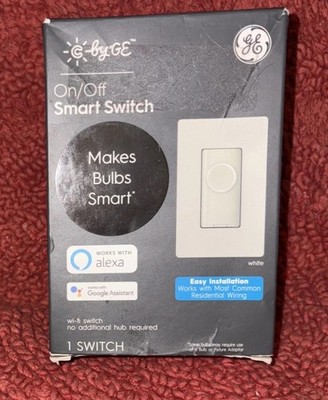 GE Cync On/Off Smart Wi-Fi Enabled Light Switch - Works with Alexa & Google NEW