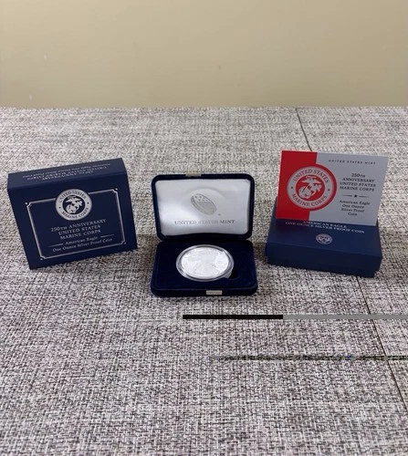 250th Anniversary U.S. Marine Corps American Eagle One Ounce Silver Proof Coin