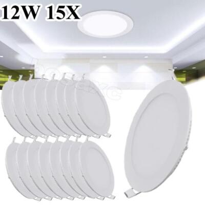 15Pack 6Inch LED Ceiling Lights Ultra-Thin Recessed Retrofits Kit 6000K Daylight