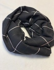 Ladies Fashion Hijab Scarves Black White Cotton