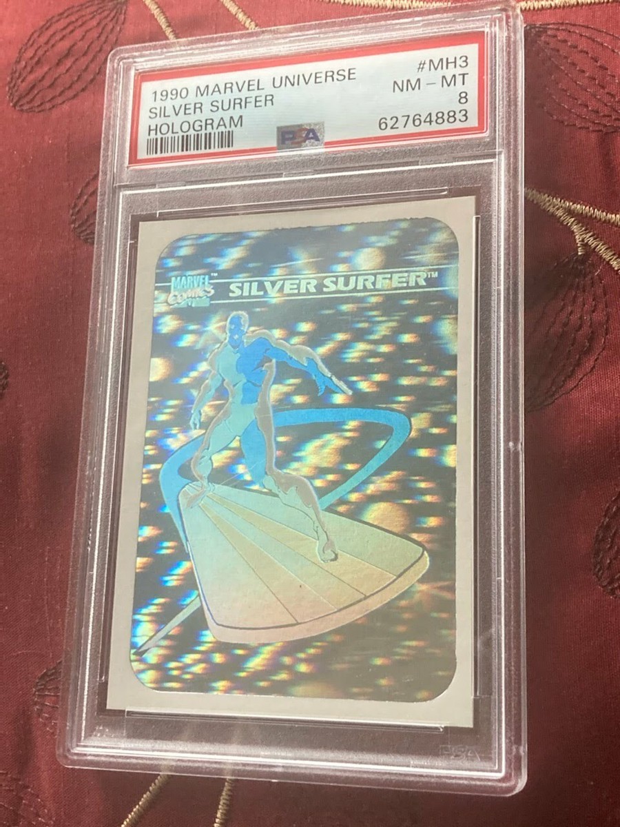 1990 IMPEL MARVEL UNIVERSE #MH3 SILVER SURFER HOLOGRAM SP PSA 8 | eBay