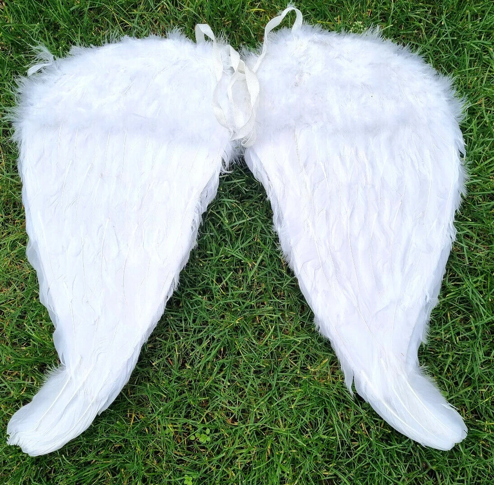Engelsflügel 50x46 Feder Engel Flügel Weihnachten Karneval Kostüm Fasching groß