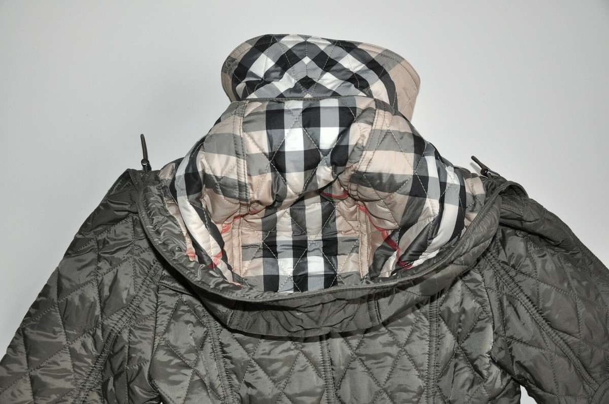 NWT Burberry Brit Nova Check Finsbridge Belted Quilted NWT Burberry Brit Nova Check Finsbridge Belted Quilted