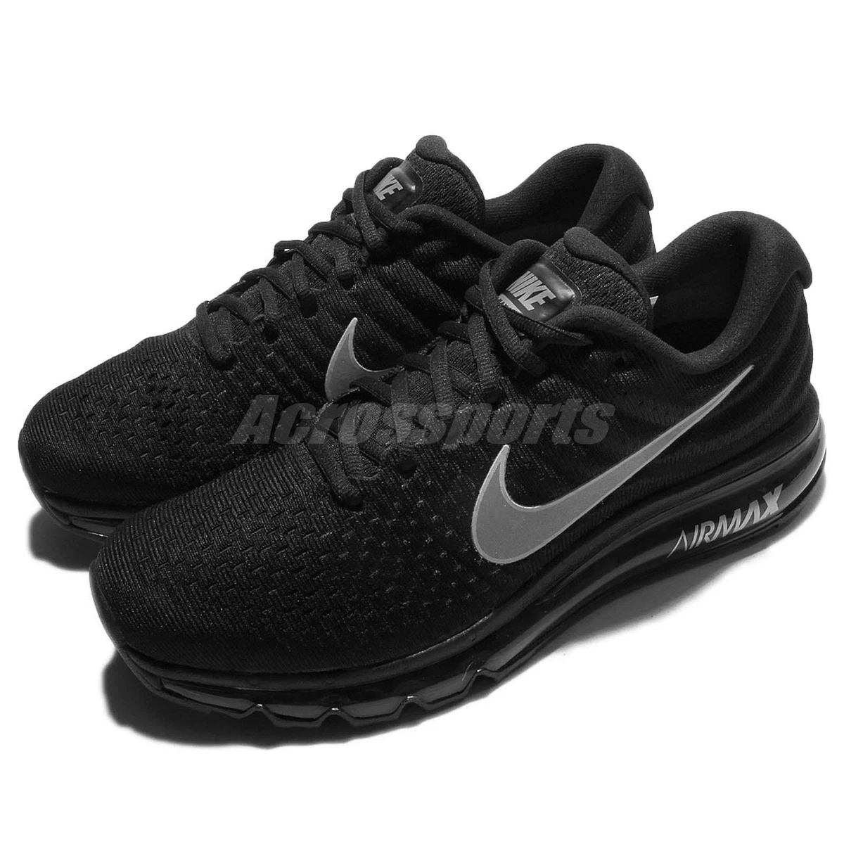 Nike Air Max 2017 Black Mens Running Shoes Sneakers Trainers 360