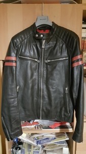 jaqueta de couro masculina slim renner