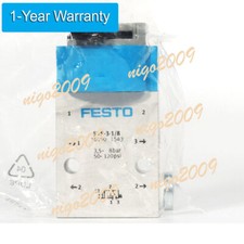 New In Box Festo SVS-3-1/8 10190 Front Panel Valve Free Expedited Shipping