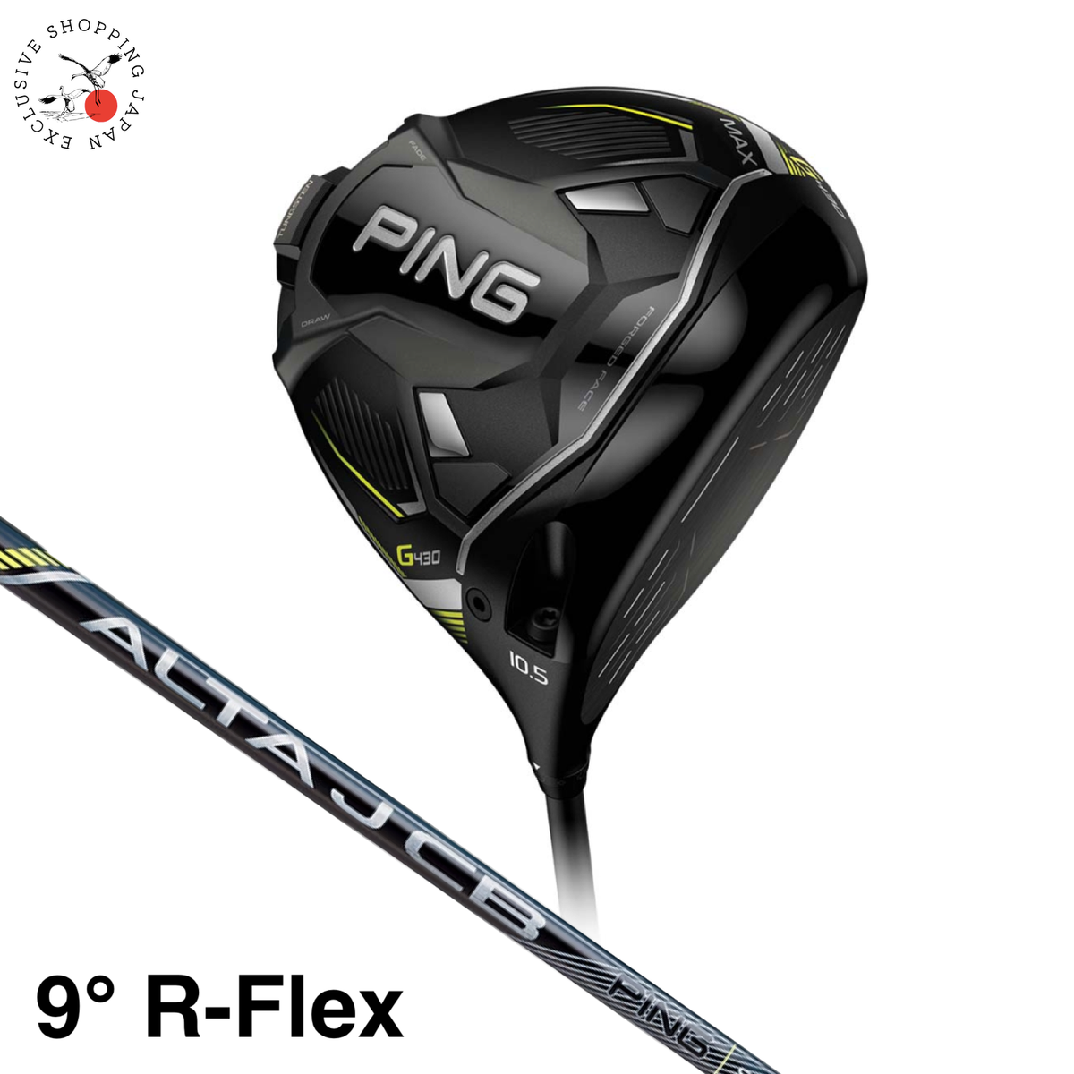 Ping Golf Club G430 MAX Driver Loft 9° Men ALTA J CB Black 