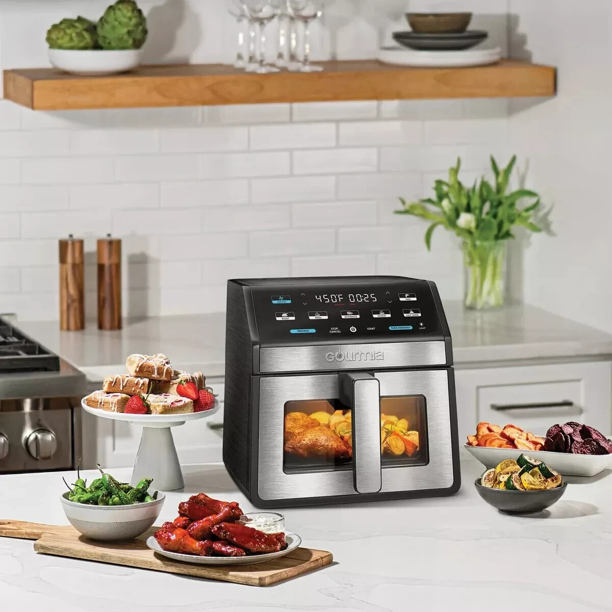 Gourmia 8-Quart Friggitrice Digitale Ad Aria W Italia - Italy