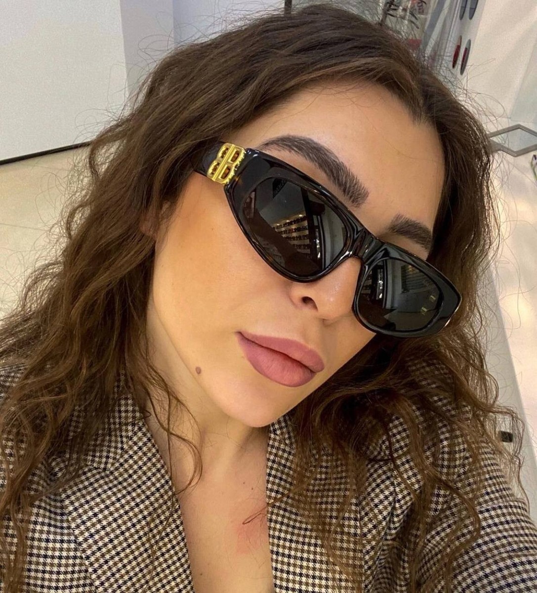 サングラス BALENCIAGA Balenciaga - BB0095S - 002 havana gold green Balenciaga Men Sunglasses Havana Brown Gold Green Oval