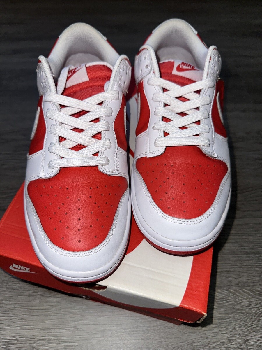 Size 9 - Nike Dunk Low Championship Red 2021 Clean 195238789251| eBay