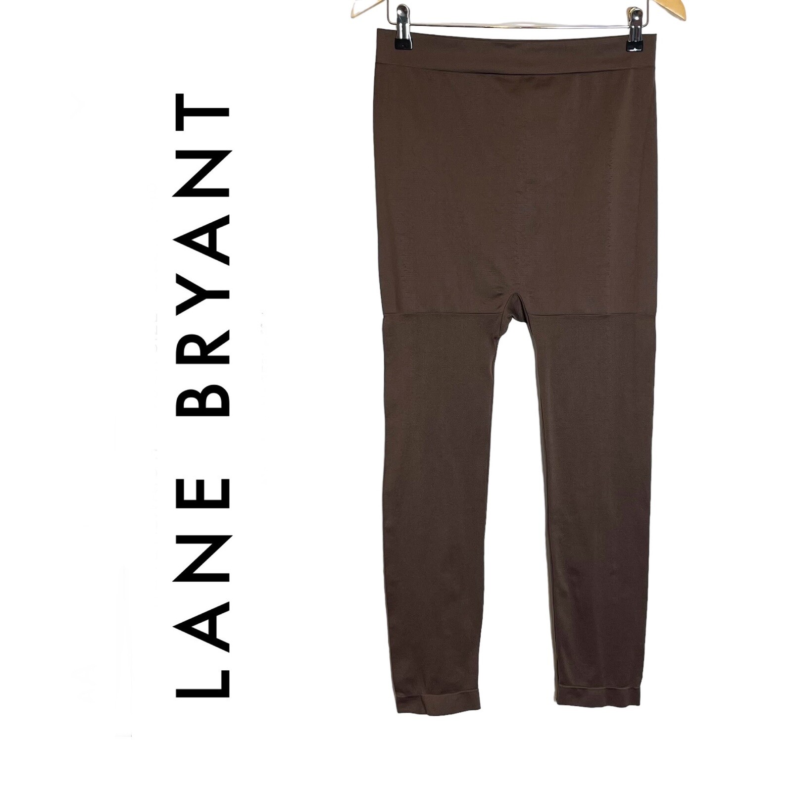 Lane Bryant Control Top Footless Tights Size C/D Shapewear Brown