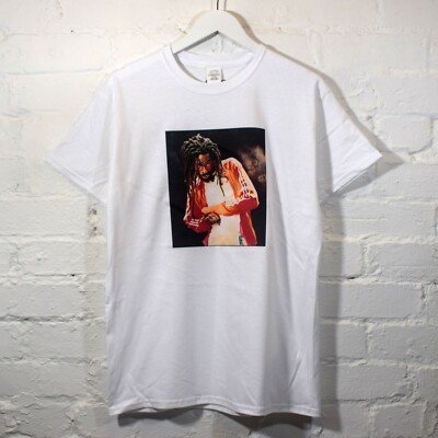 Actual Fact Buju Banton Printed T-Shirt Reggae White Tee 