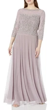 Cachet Women Mauve 58515 Dress Size 10