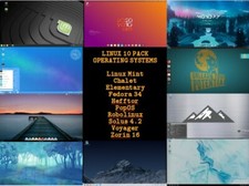 10 Pack Linux systems - 32 GB BOOTABLE USB - Mint - Zorin - Elementary - Solus